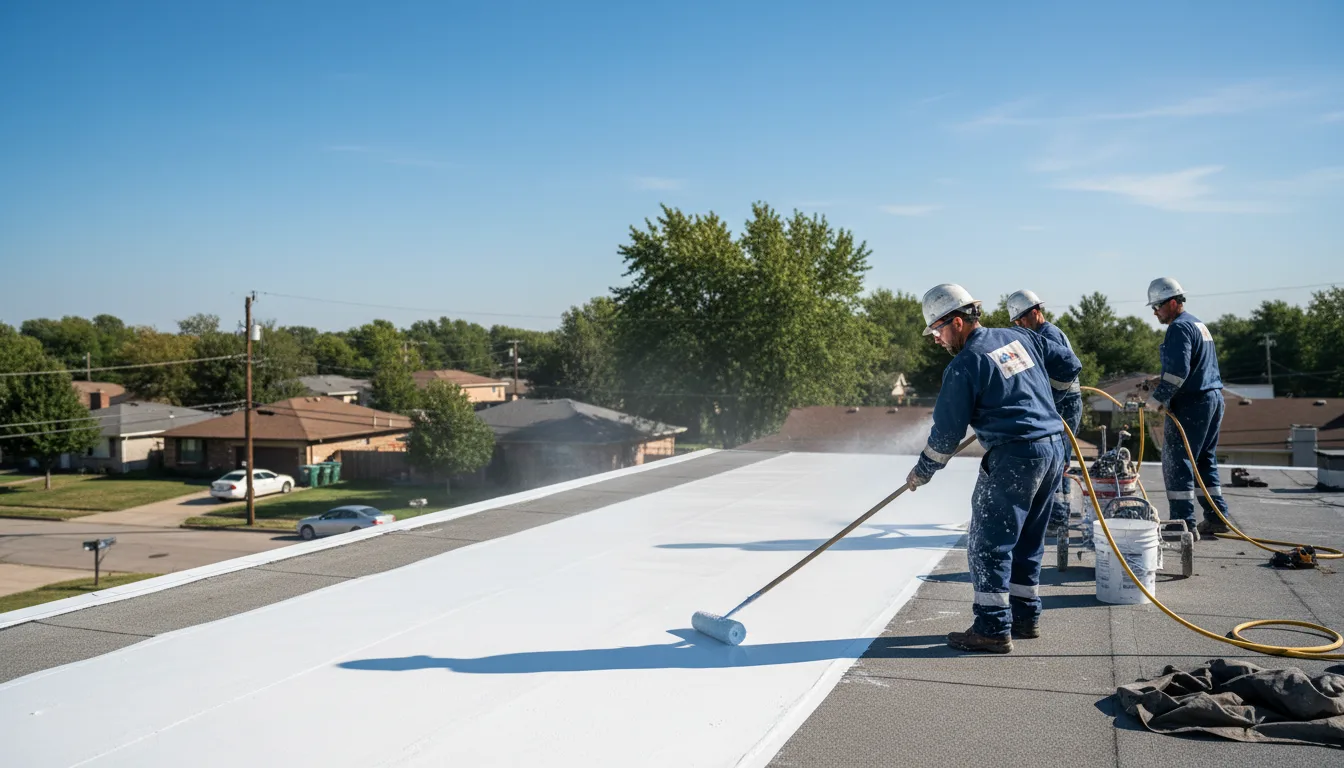 Commercial roof coating in Durham, KS near me